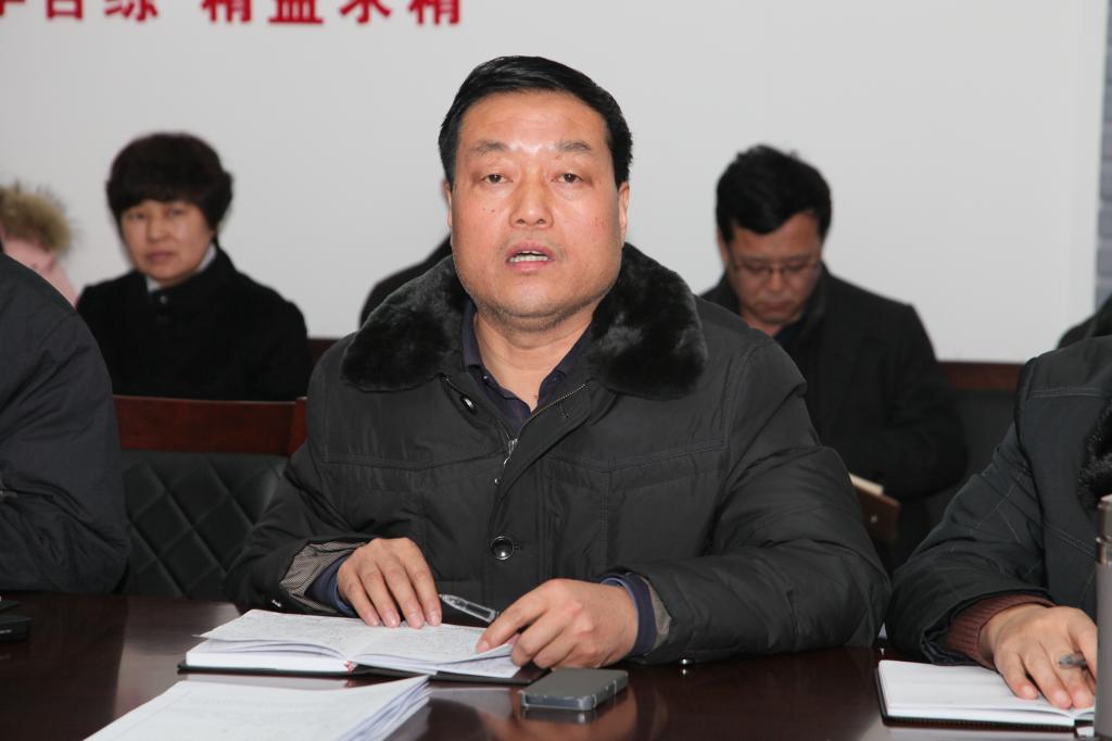 医学护理系党总支书记王旭平发言